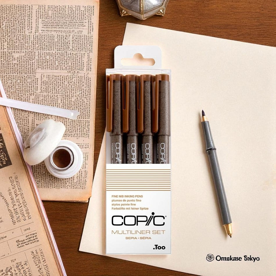 Copic Multiliner Fine Pigment Ink Pens Sepia 80 g