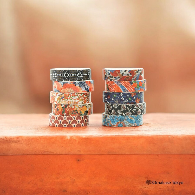 Songdao Washi Tape Set (10 Rolls)-Traditional Wave 160 g