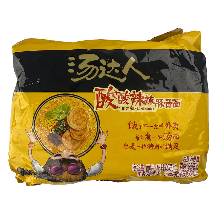 Tangda Ren Hot and Sour Tonkotsu Ramen 130 g
