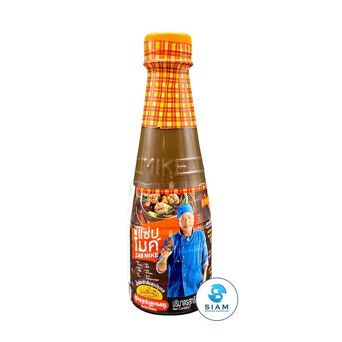 Zab Mike Pasteurized Thai Fermented Fish Sauce, All-Purpose Formular 11.16 オンス