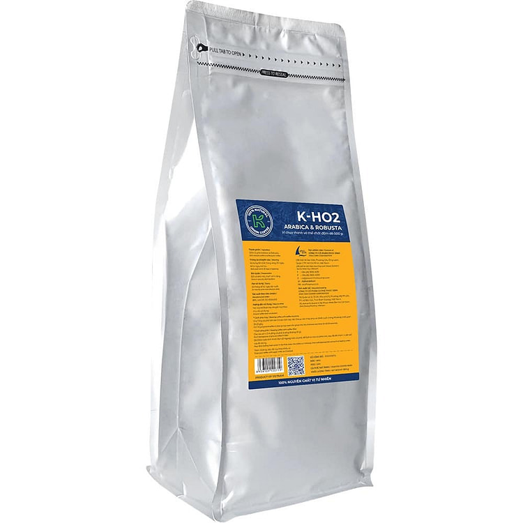Cà Phê Rang Xay Nguyên Chất K-Ho2 500Gr