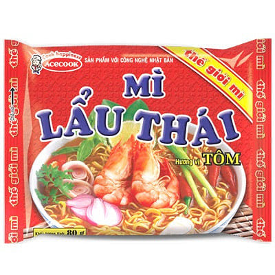 Acecook Thai Hot Pot Shrimp Instant Noodles 1pack 80 g