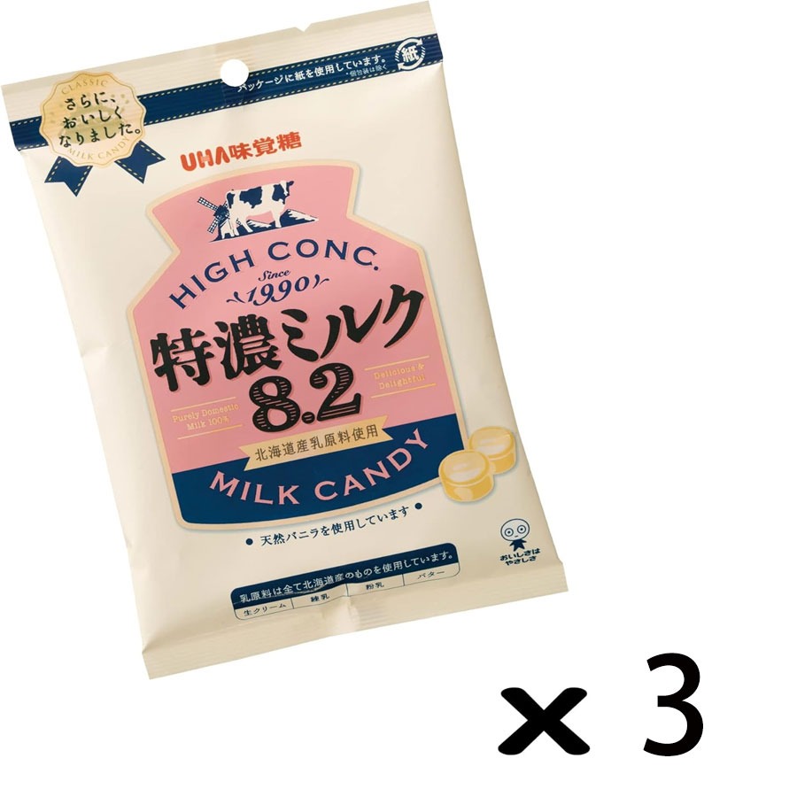 UHA味覚糖 特濃ミルク8.2 / 88g 1 個 - Weee!