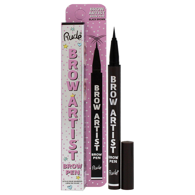 Rude Brow Artist Brow PenBlack Brown Women 0.018oz