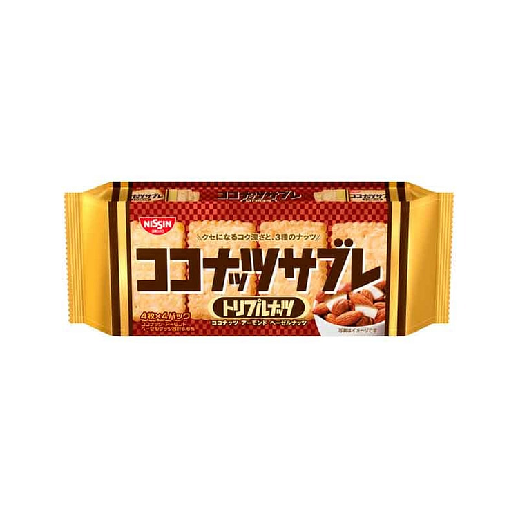 日清 椰子 饼干 巴旦木味 16枚