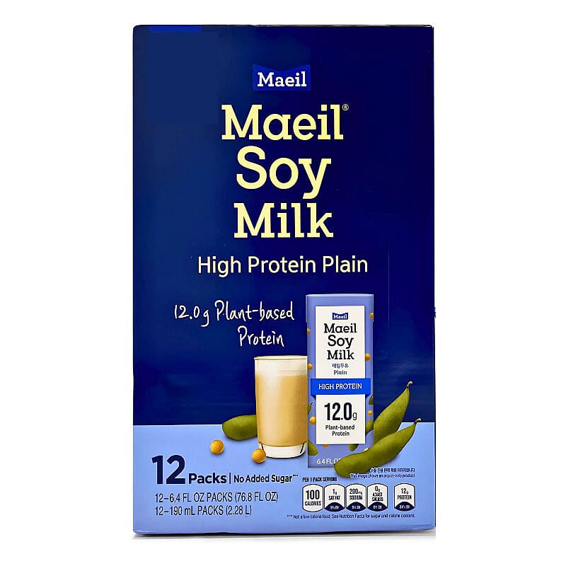 [Maeil] High Protein Soy Milk – 190ml x 12 Pack 1 each