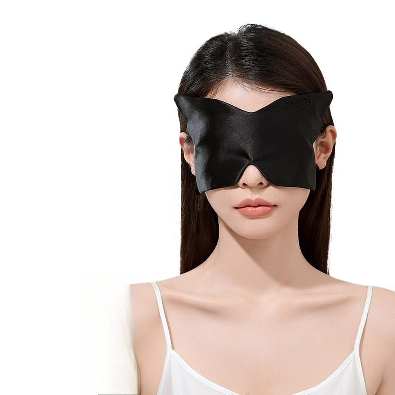 Silk Eye Mask Night Black 21.7 * 10.8 Cm 1 box