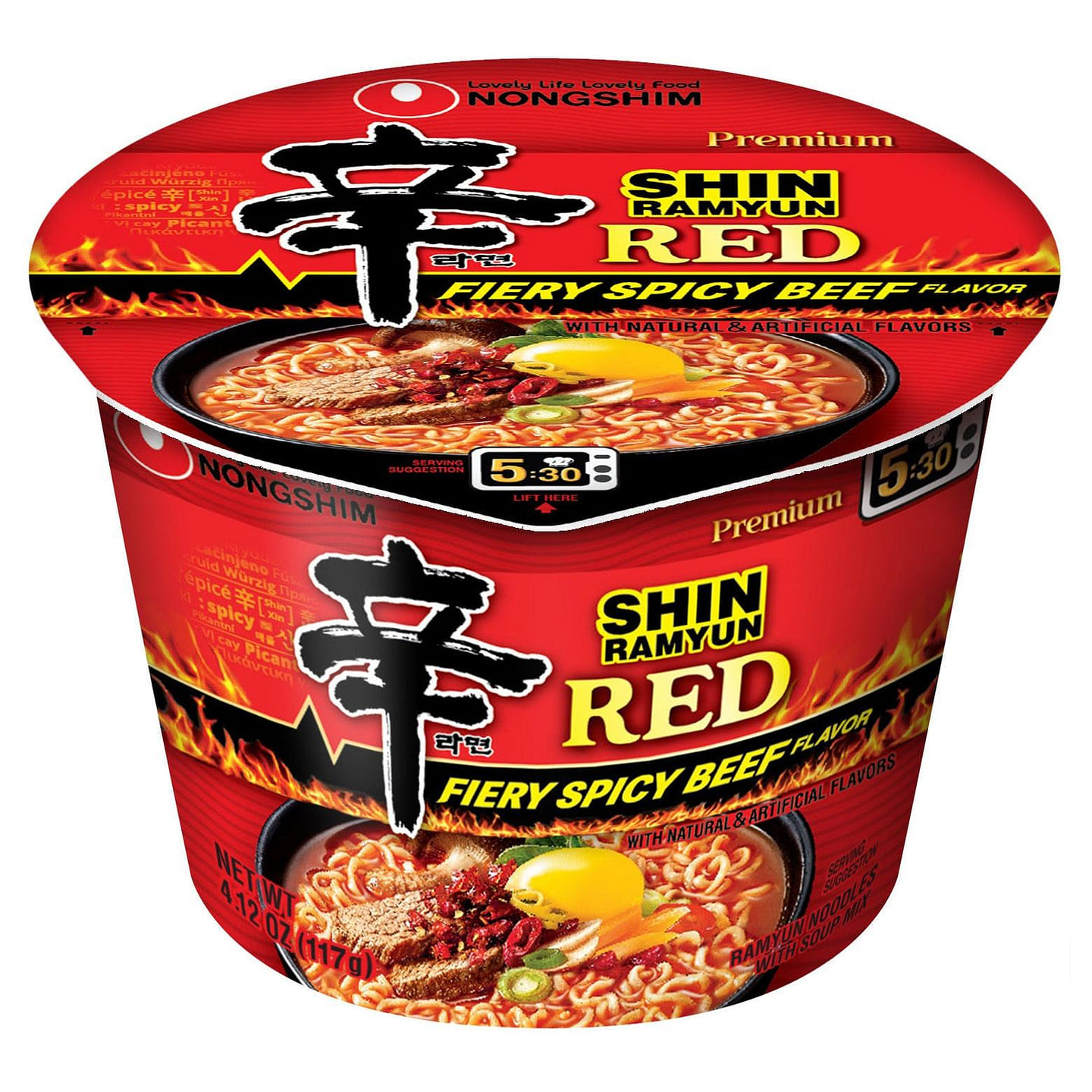 来碗辛拉面农心大碗辛拉面 (6杯装) 1 份
