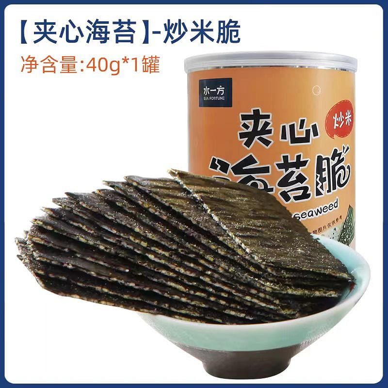Shui Yi Fang Stuffed nori seaweed Fried Rice crisp 40g*1 can 40 g