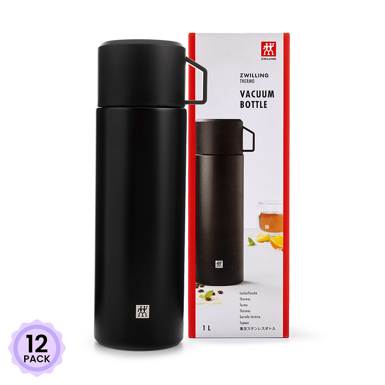 双立人 磨砂黑保温杯 33.8oz 1 个*12 包