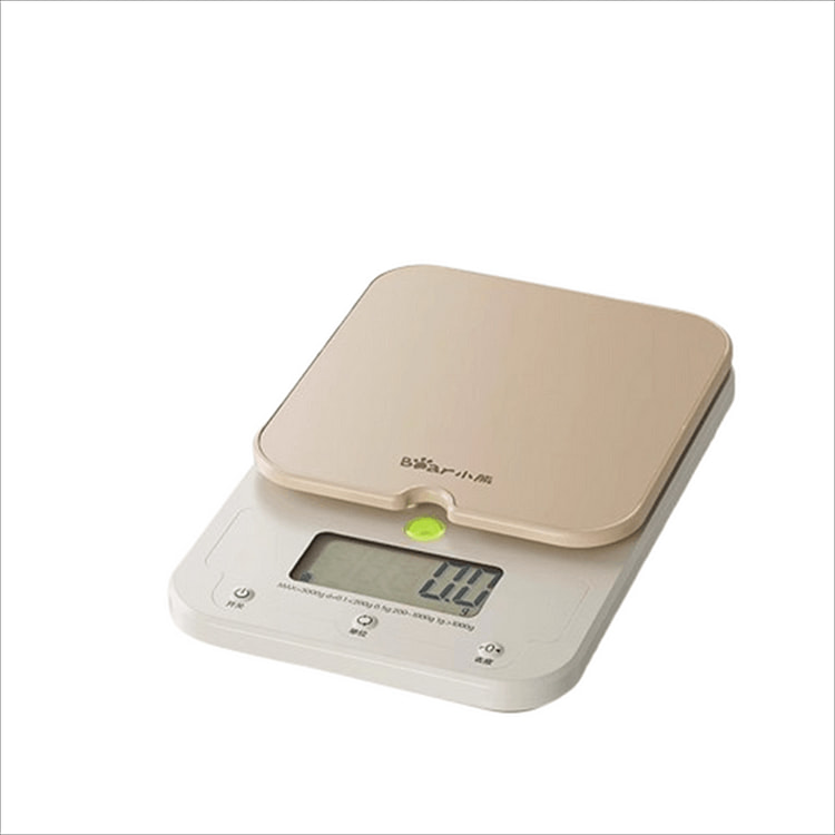 小熊 小型精准厨房电子秤电池款3kg/0.1g