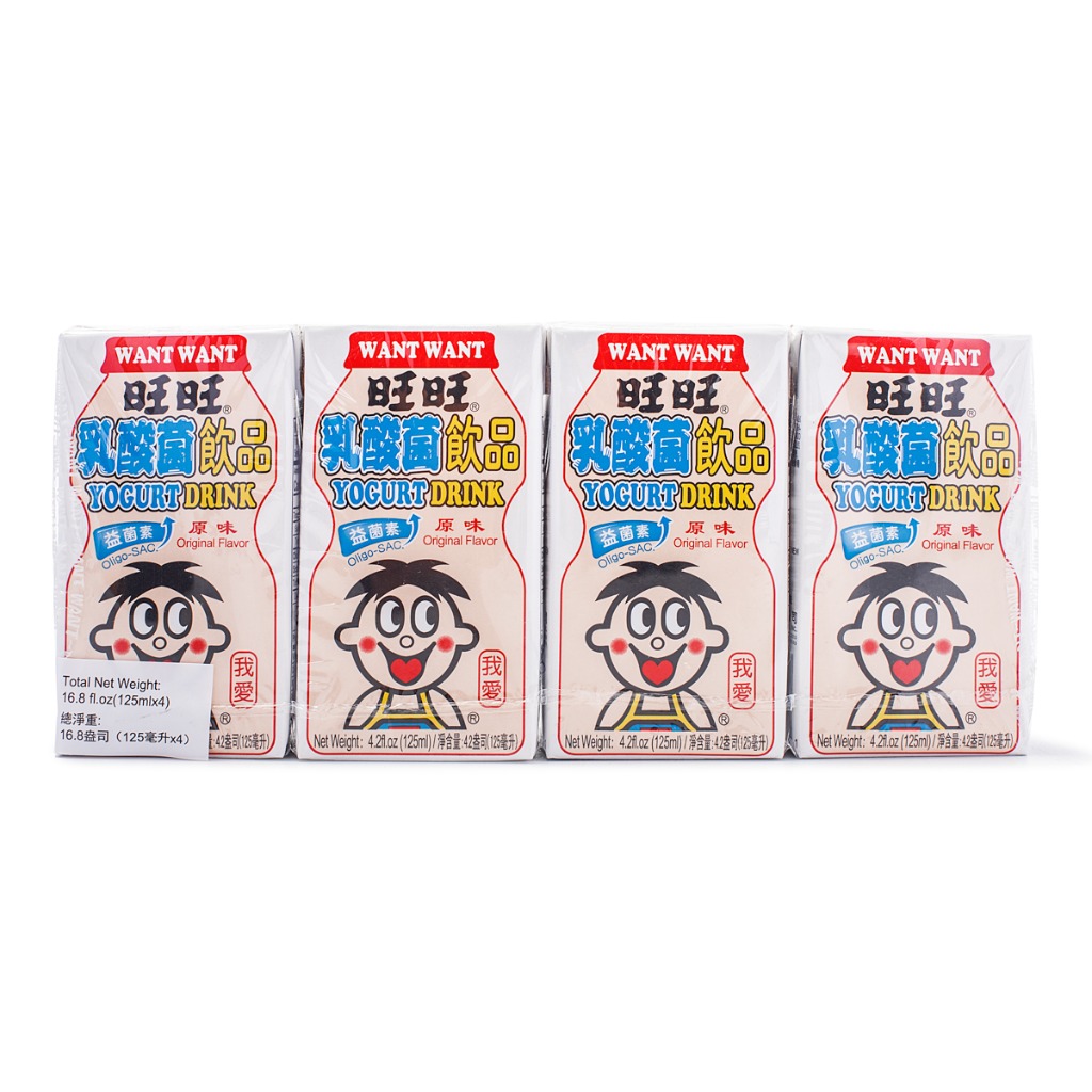 Want Want Yogurt Drink, Original Flavor 4pk Weee!