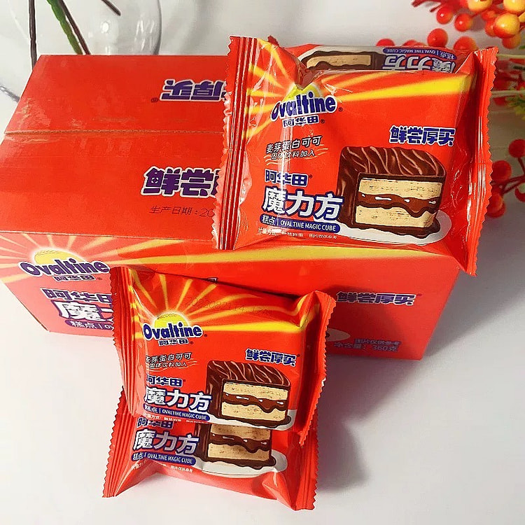 阿华田 魔力方巧克力夹心蛋糕