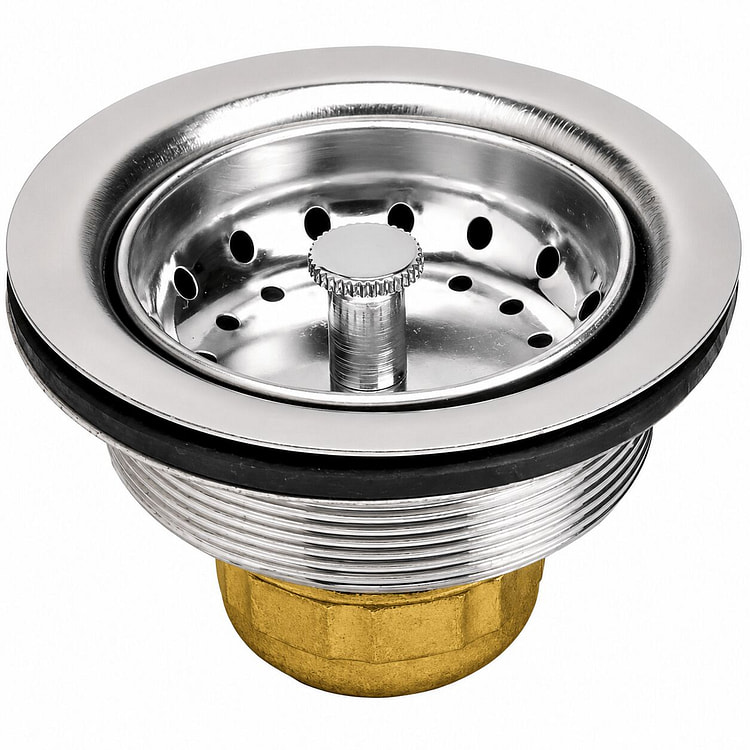 Kitchen Sink (3-1/2 Inch) Stainless Steel Drain As 1 each