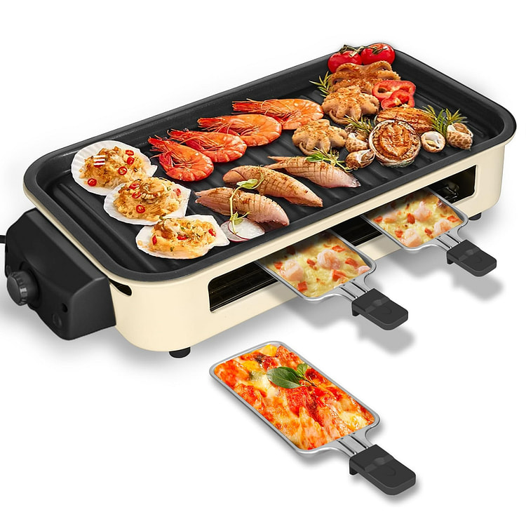 Electric Indoor Grill 1500W,2 in 1 Smokeless Grill 1 each