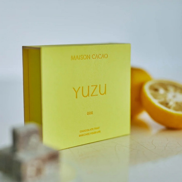 MAISON CACAO Yuzu Raw Chocolate 16 pcs