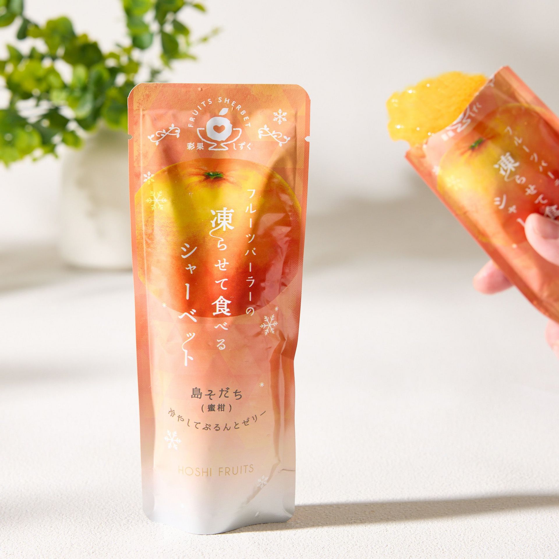 Hoshi Fruits Frozen Sorbet Jelly - Unshu Mikan 84 g