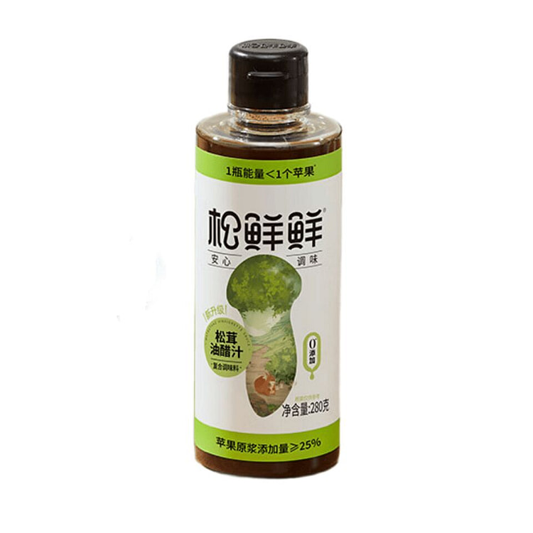 松鲜鲜松茸油醋汁 水煮菜日式沙拉汁拌蔬菜低脂蘸料 280 克