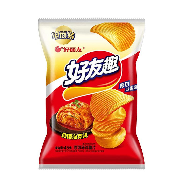 Pickle flavored potato chips 45g * 5 packs 225 g
