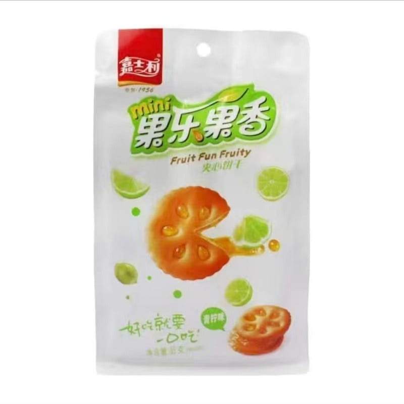 Jia Shi Li sandwich cookies with lime flavor 170 g