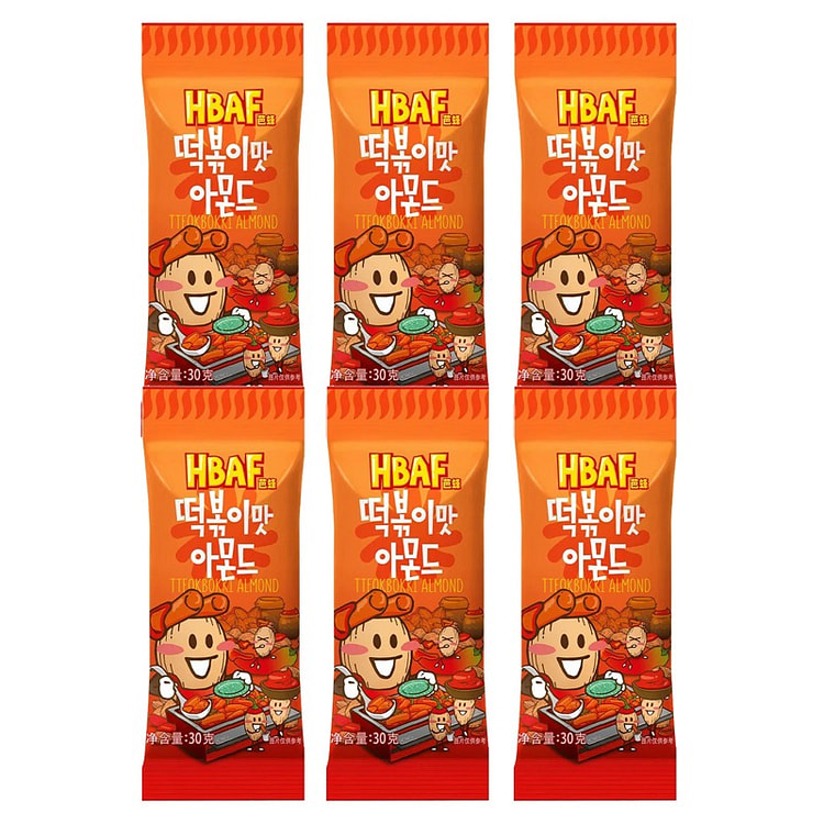 韩国芭蜂 扁桃仁35g辣炒年糕味