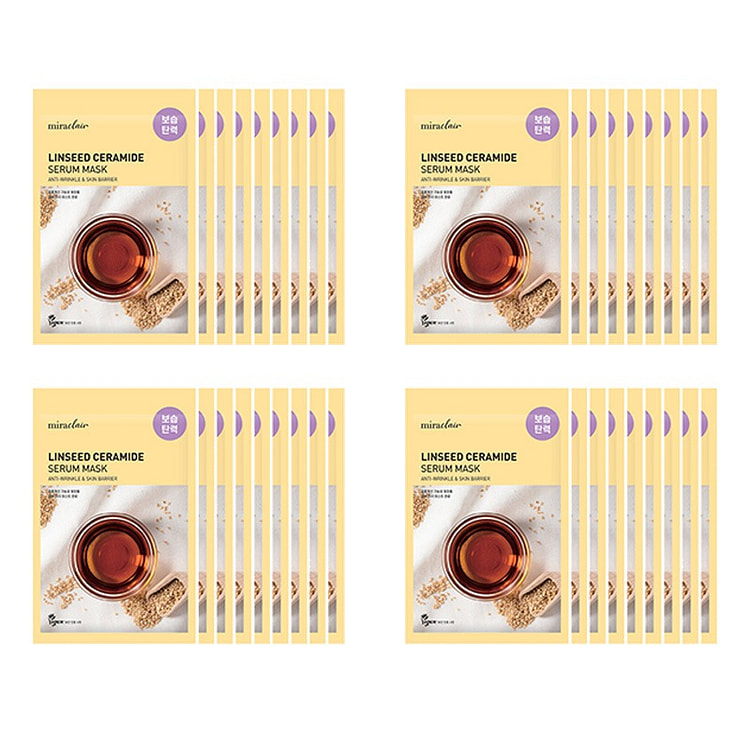 Miraclair Linseed Ceramide Serum Mask 10 Packx4