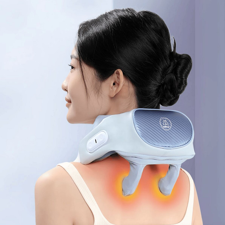妙界R3至尊升级版肩颈按摩仪-带艾灸碳热敷 甘泉蓝 1 个