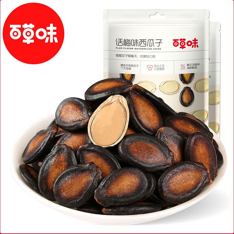 Baicao flavor Prume-flavored watermelon seed fried snack 108g/ bag 108 g