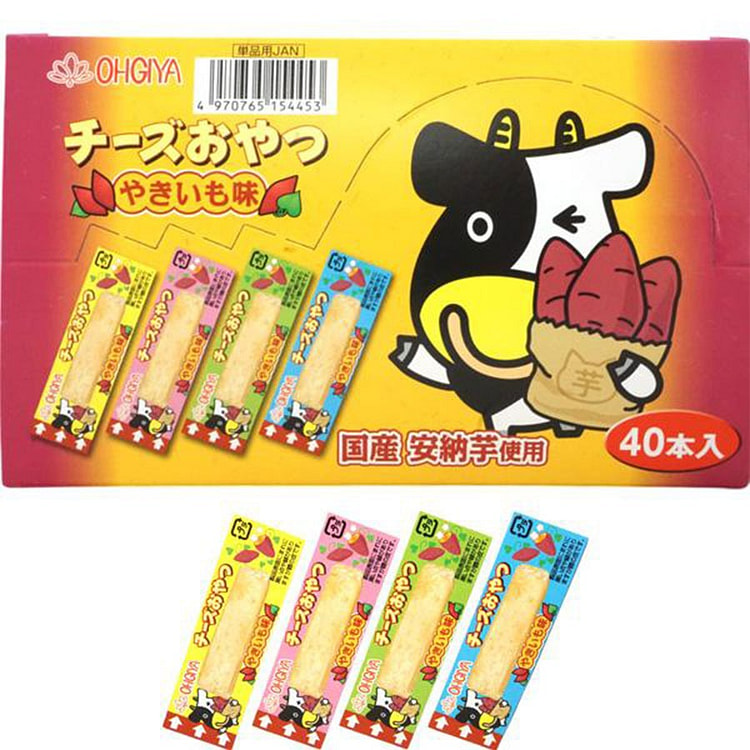 Ohgiya Cod Fish Cheese Sticks Sweet Potato Flavor 40pcs/