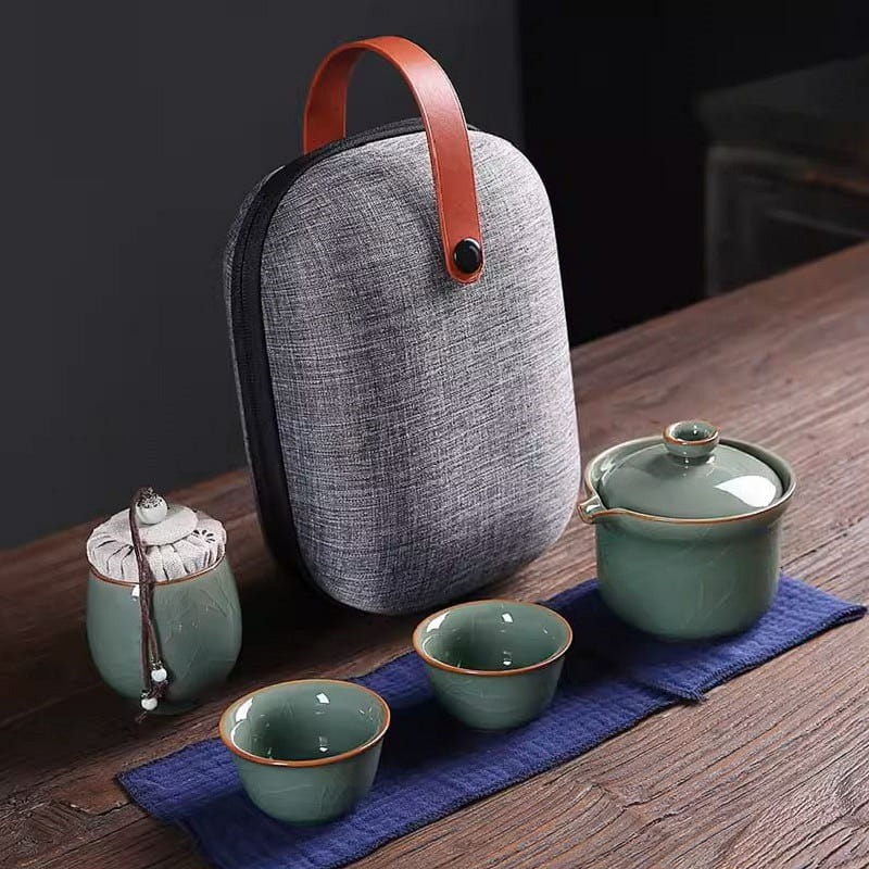 Ge Yao Portable Tea Set Travel Pack 4 カウント