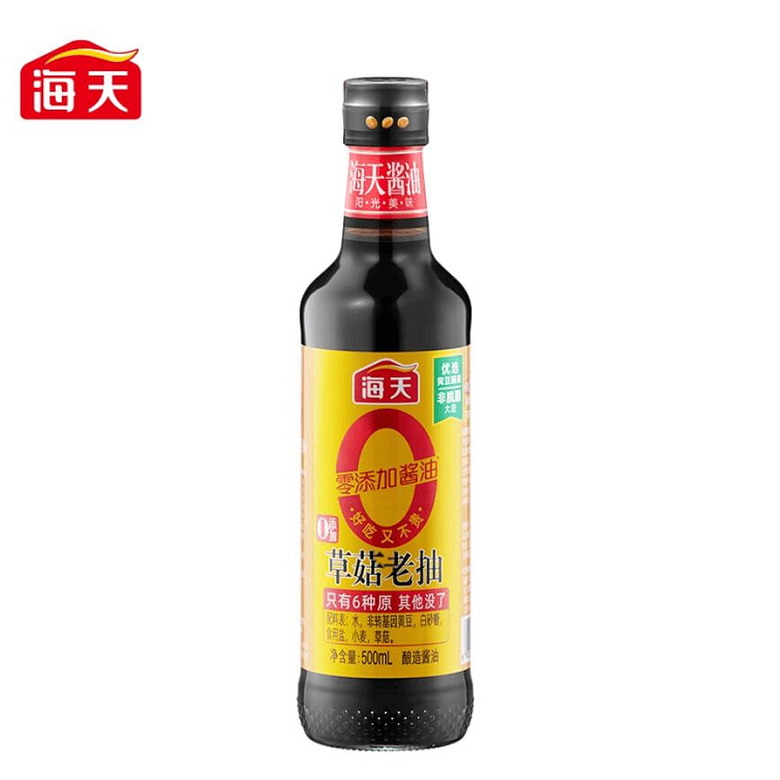 海天·酱油0添加草菇老抽500ml 500 毫升