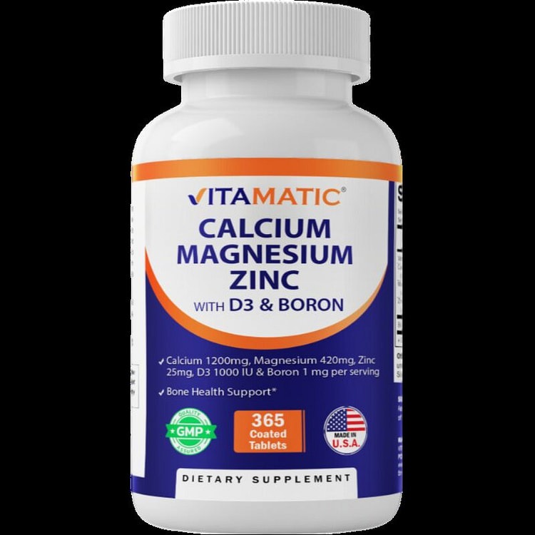 Calcium Magnesium Zinc with D3 & Boron-365Tablets