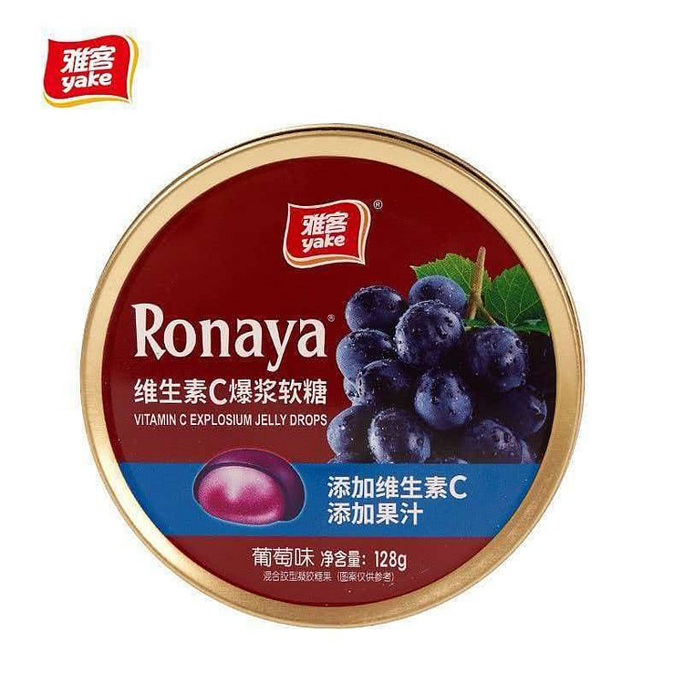 Yak Gummy Vit C Burst, Grape Flavor 128g 128 g