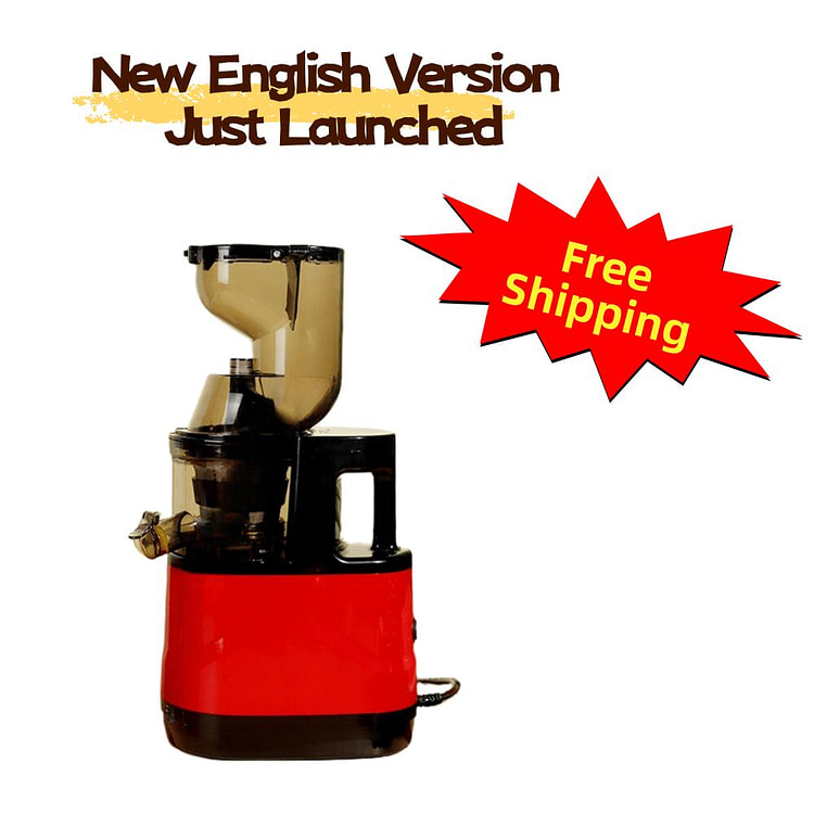 Slow Juice Maker 70mm Wide Chute Cold Press-red 1 bunch