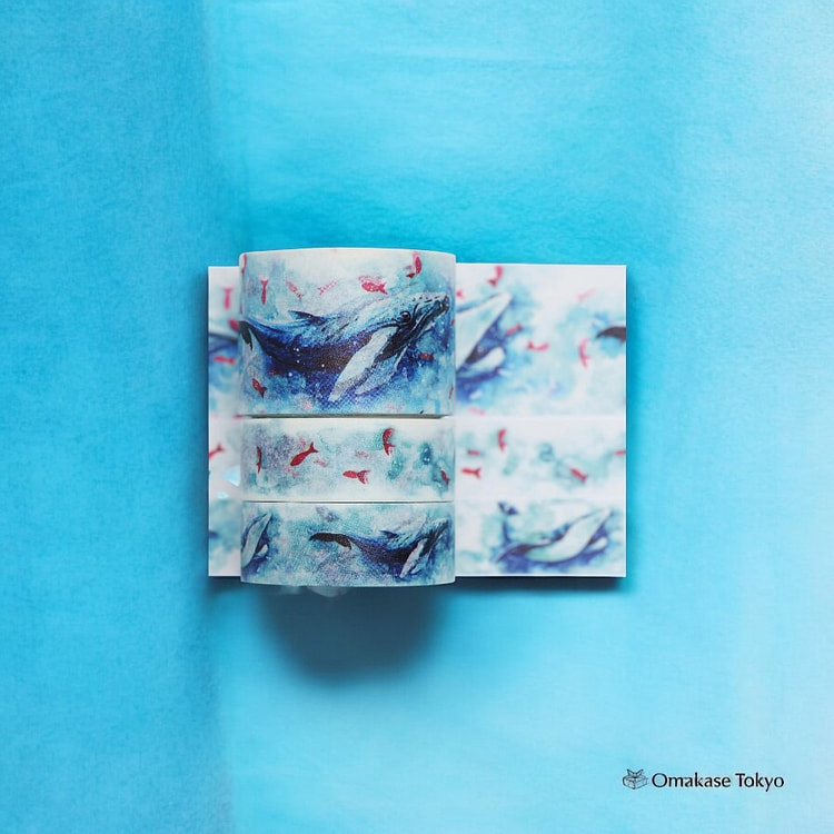 YUBBAEX 日本和纸胶带套装-云鱼 110 克