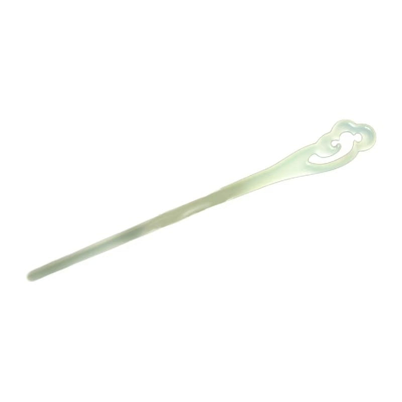 Imitation Jade Hairpin New Chinese Hair Clasp-Green 18cm 1 each