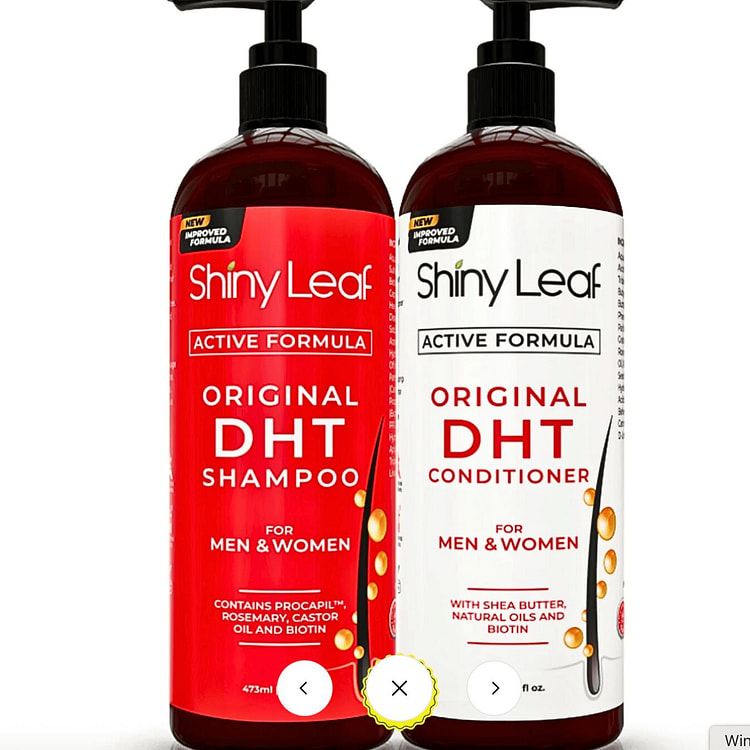 DHT阻断剂防脱发洗发水和护发素 1 瓶