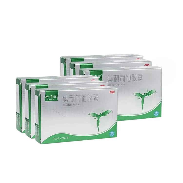 Orlistat Capsules 60mg*2 capsules x 6 boxes 1 each