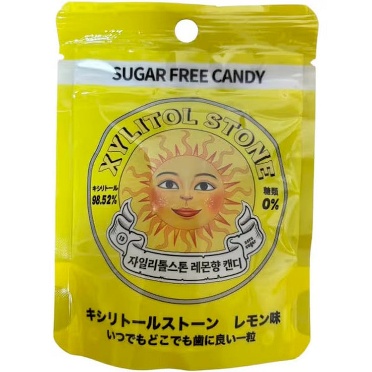 Sakura Bio Xylitol Stone Candy, Lemon 20g 1 each