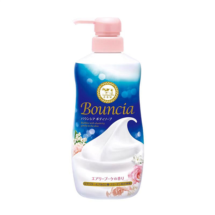 COW Bouncia 牛乳石碱沐浴乳玫瑰花香瓶装