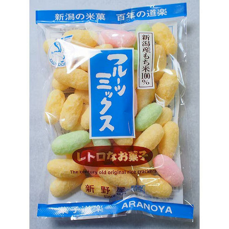 Aranoya Fruit Mix Mayudama Rice Cracker 105g 1 each