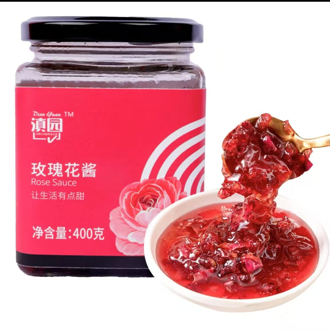 Dianyuan Preferred Rose Sauce Brew ice powder topp 400 g