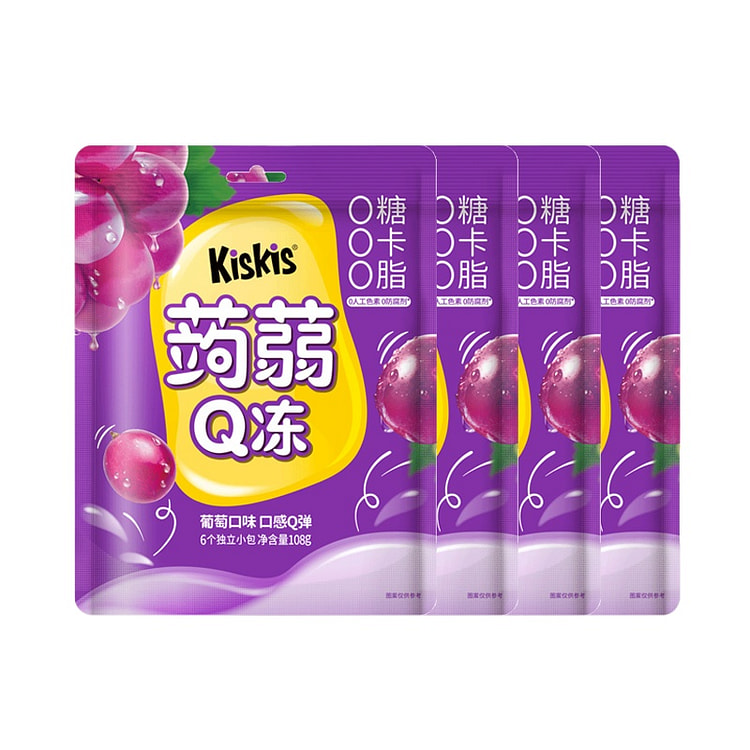 KisKis果冻葡萄味108g*4袋 432 克