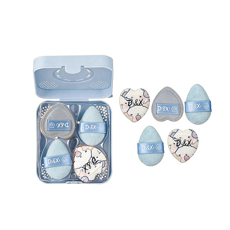 Makeup Sponge Set With Storage Case Beauty Blender 1 box