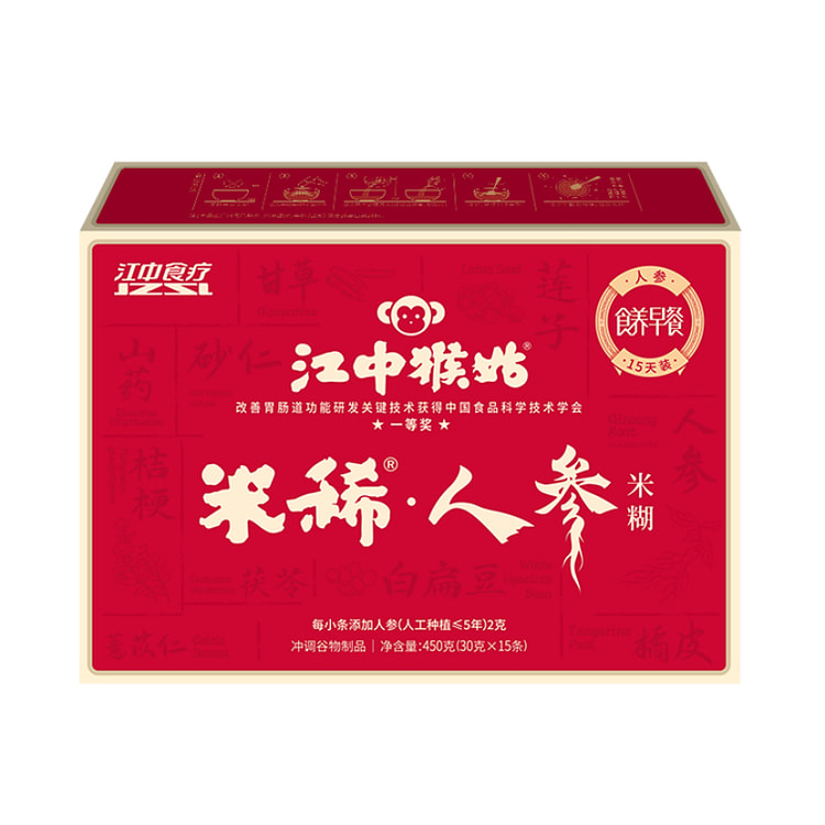 Mushroom and Ginseng Congee 450g*1 Box 450 g