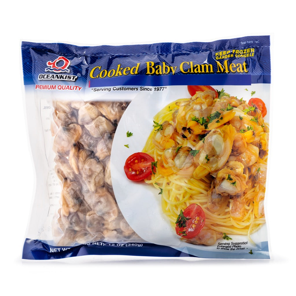 Oceankist Cooked Baby Clam Meat, Frozen 12 oz