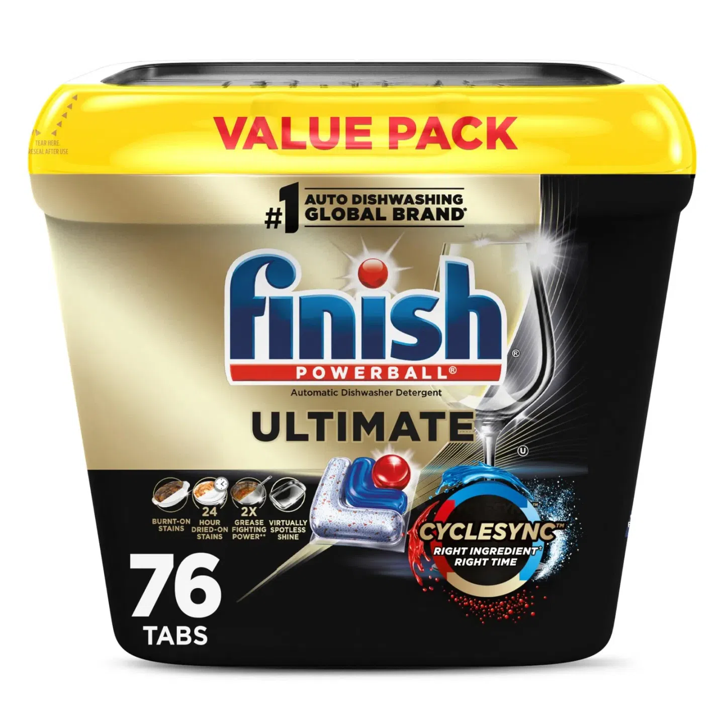 Finish Ultimate Dishwasher Pods, No Pre-Rinse 1 pack