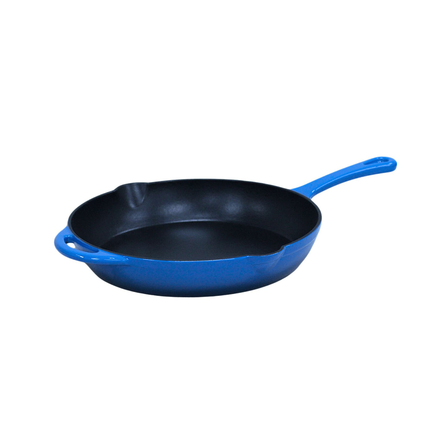 12 Inch Enameled Cast Iron Round Skillet - Blue 1 each