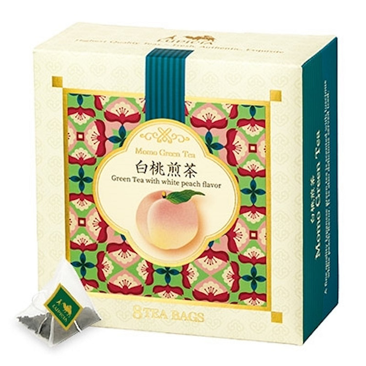 LUPICIA甜美白桃绿茶茶茶包 8包入 1 盒