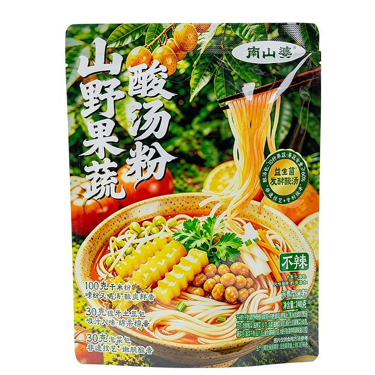 南山婆山野果蔬酸汤粉水煮型米粉速食夜宵240g 240 克
